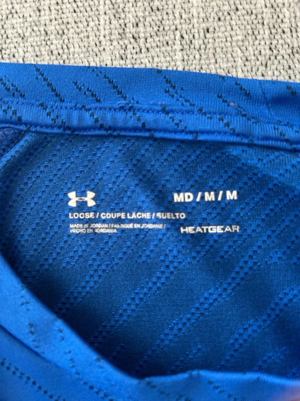 Under Armour Men’s Royal Blue Short Sleeve Athletic Tee - Picture 5 of 5